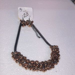 Fashion necklace and matching earring set.
